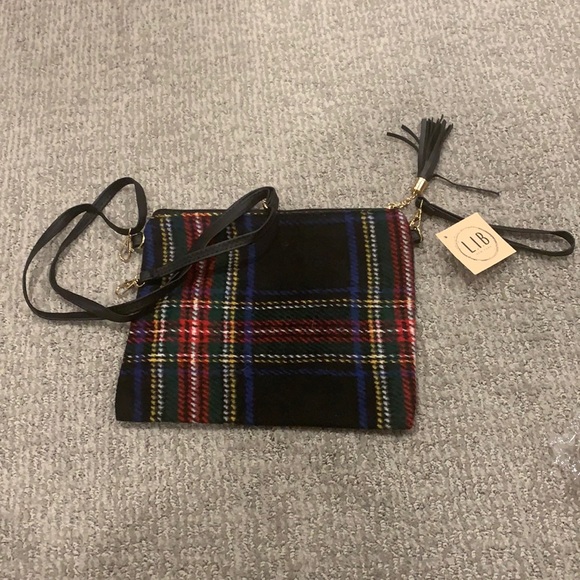 L.I.B New York Handbags - L.I.B. New York Plaid Purse or Clutch